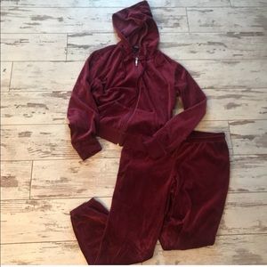 Velour Jumpsuit jogger set
